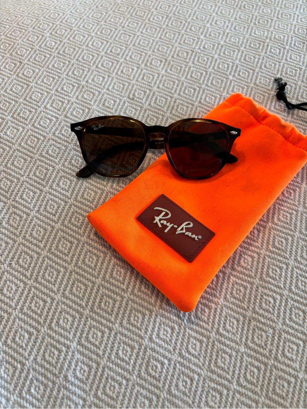 Ray-Ban Kid’s Tortoiseshell Frames with Brown Lenses